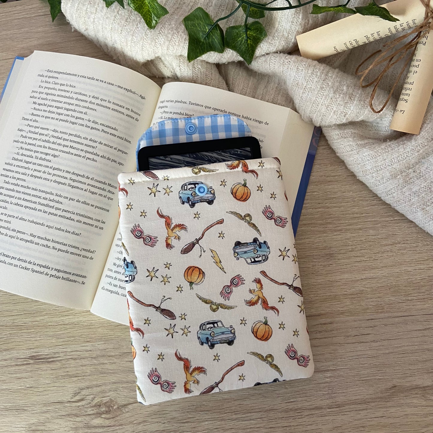 Funda kindle Harry Potter elements