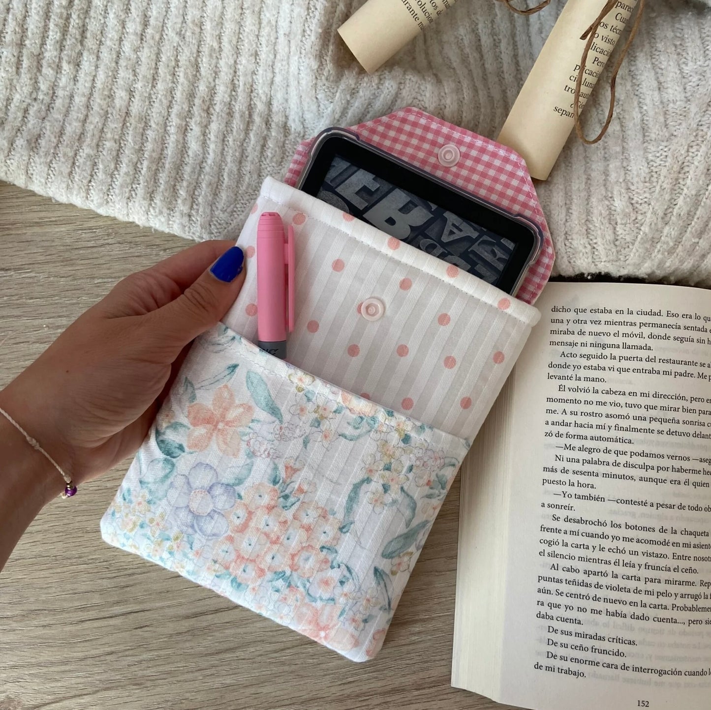 Funda kindle Jane con bolsillo