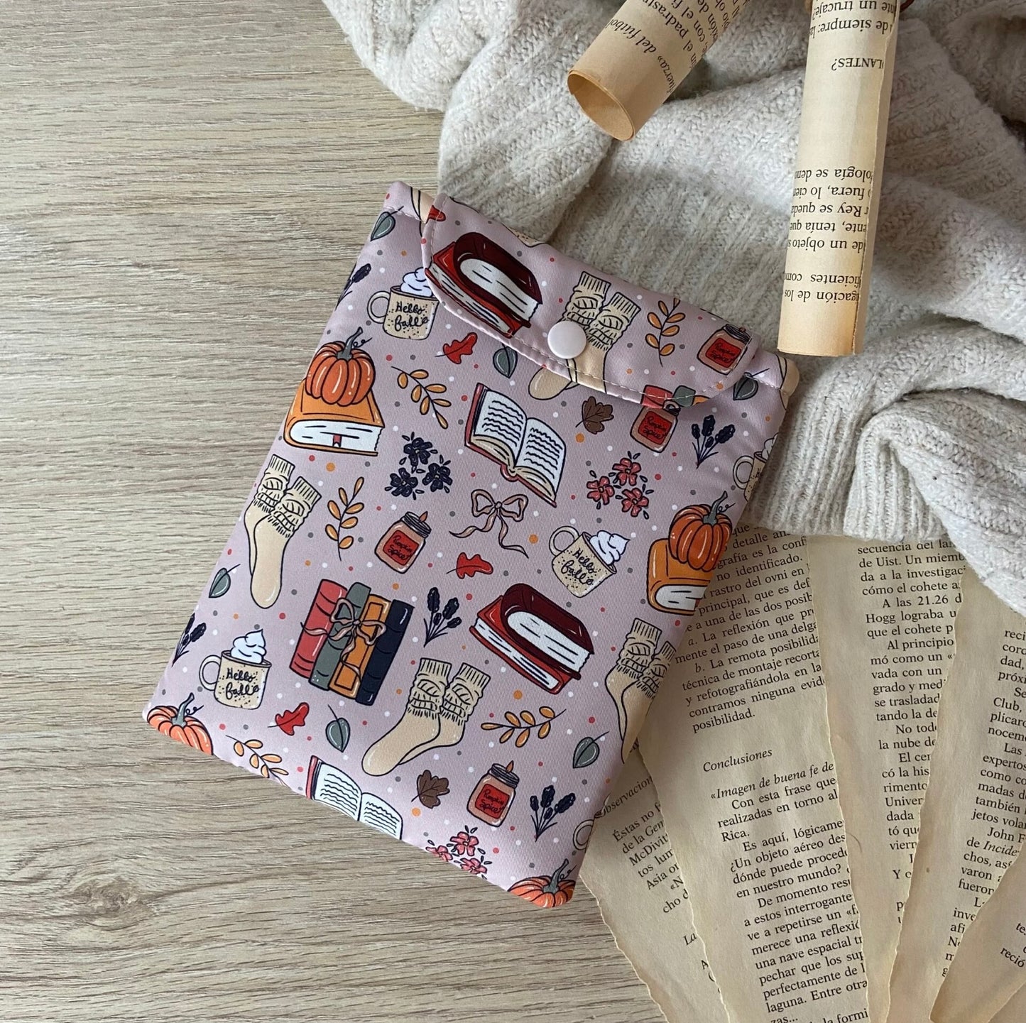 Funda kindle/kobo libra colour hello fall