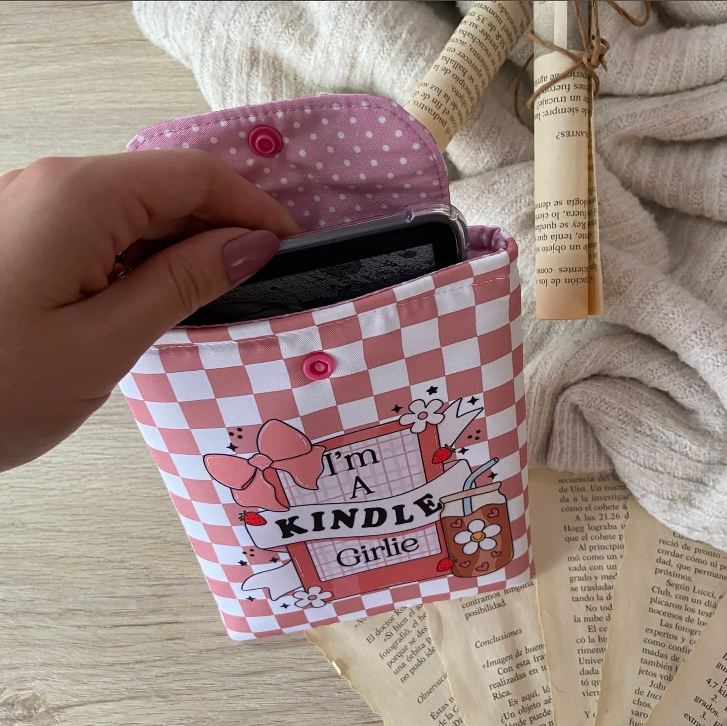 Funda kindle/kobo libra colour I’m a kindle girlie