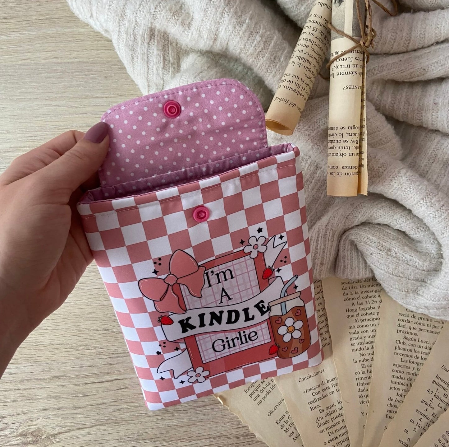 Funda kindle/kobo libra colour I’m a kindle girlie
