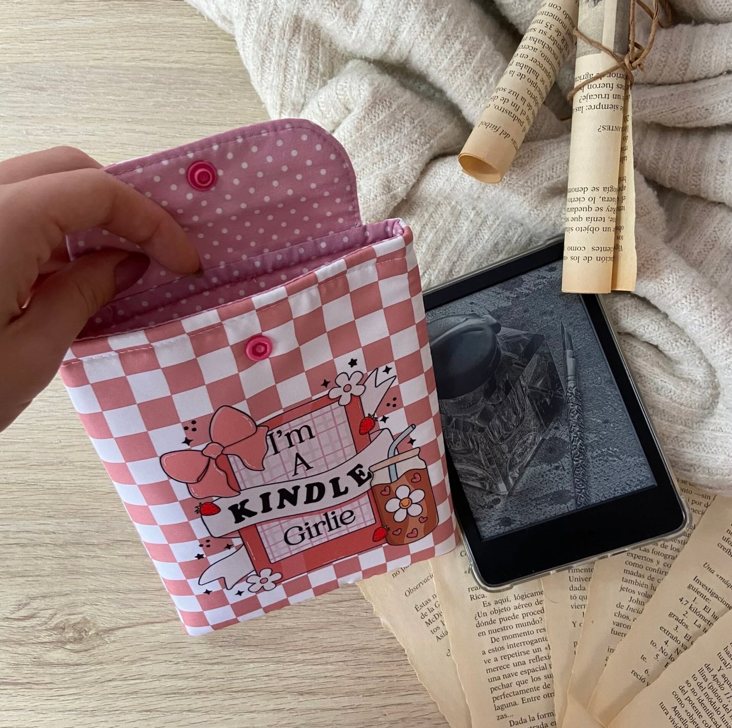 Funda kindle/kobo libra colour I’m a kindle girlie