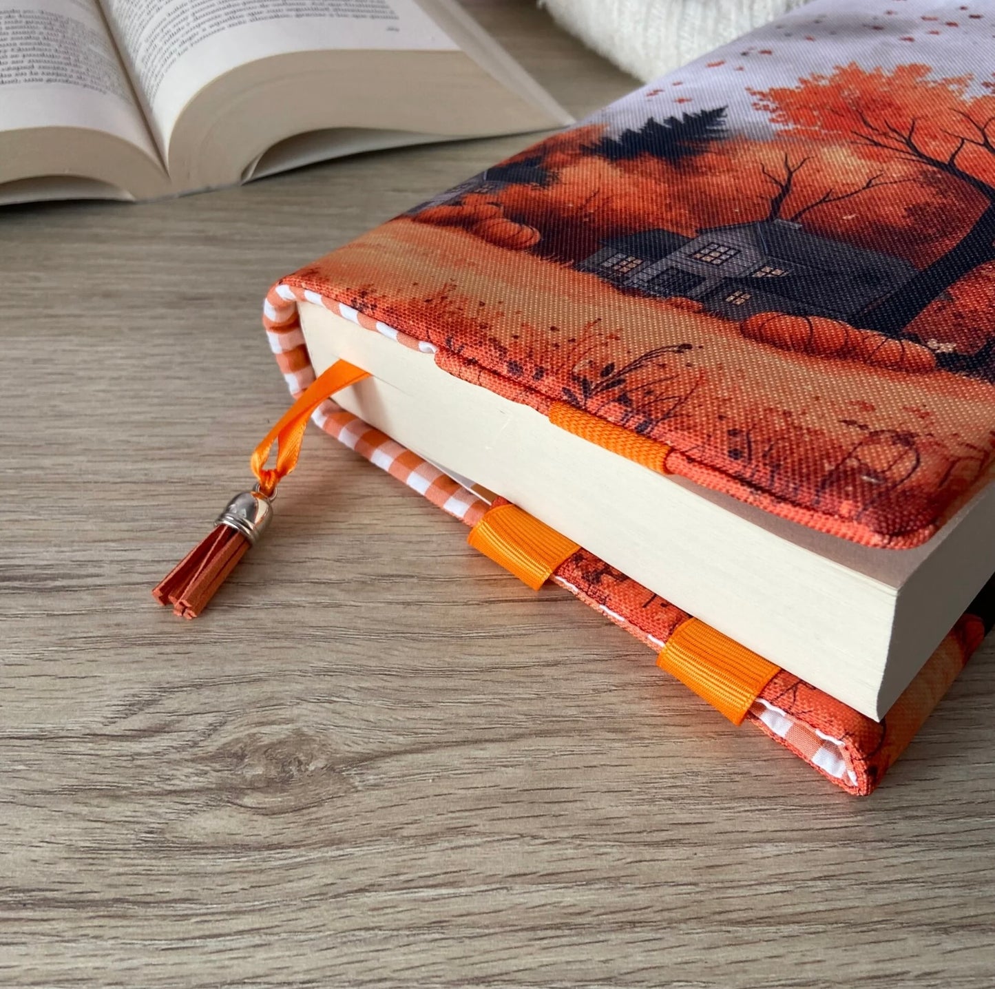 Funda ajustable paisaje otoñal
