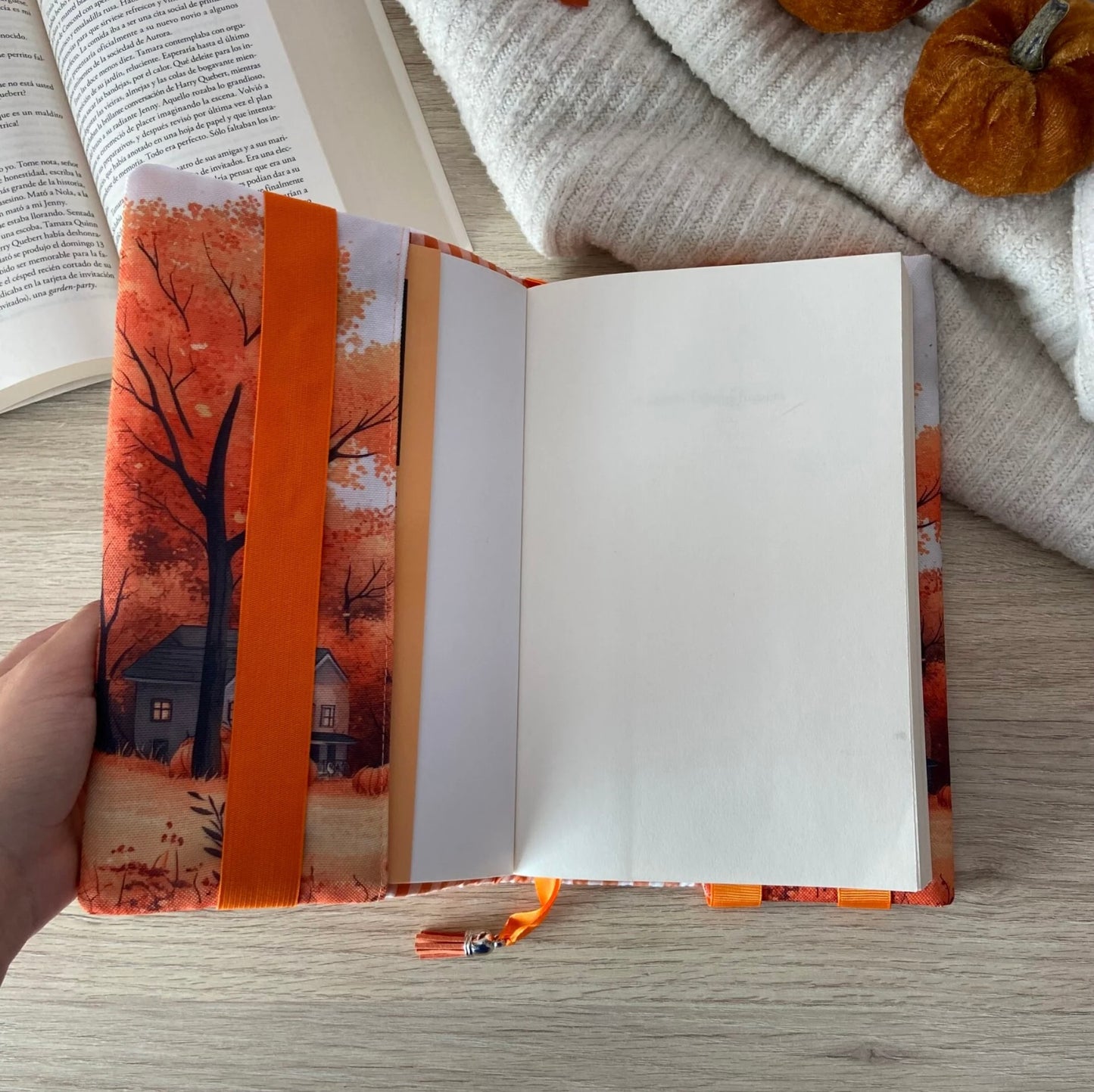Funda ajustable paisaje otoñal