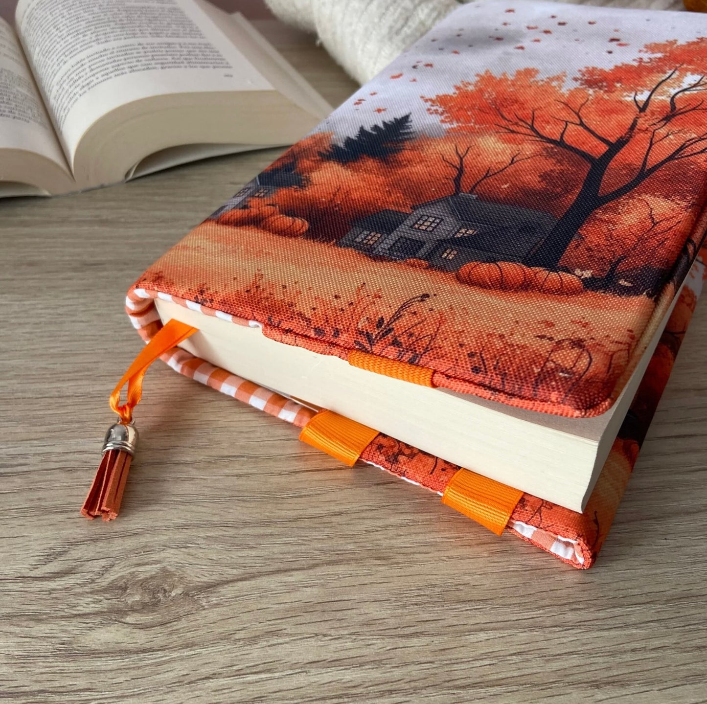 Funda ajustable paisaje otoñal