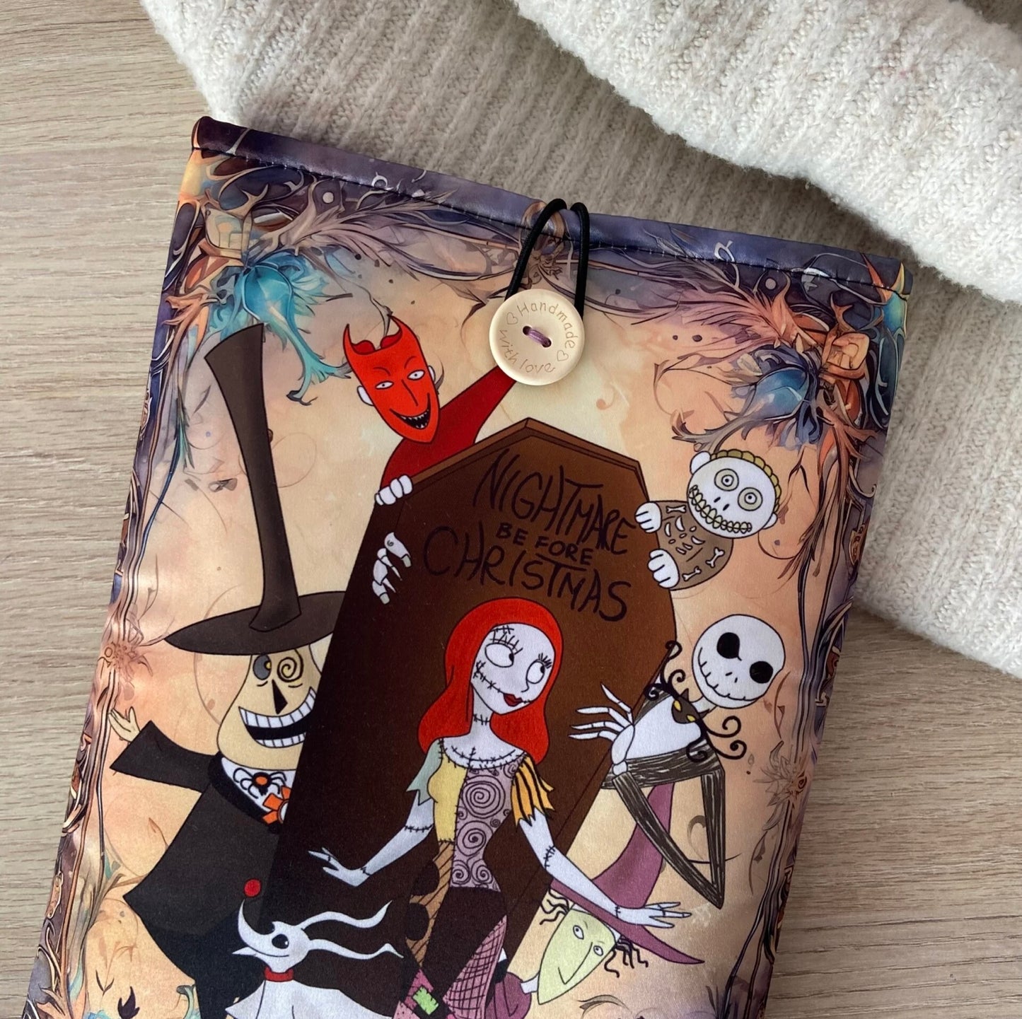 Funda literaria Pesadilla antes de Navidad