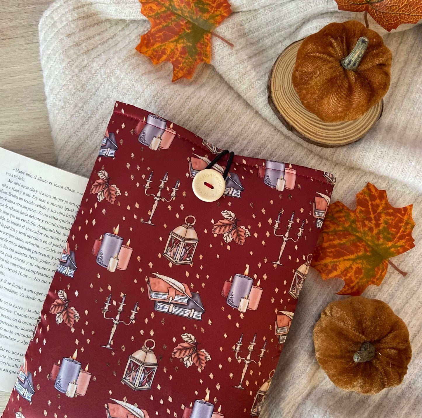 Funda literaria reading in fall