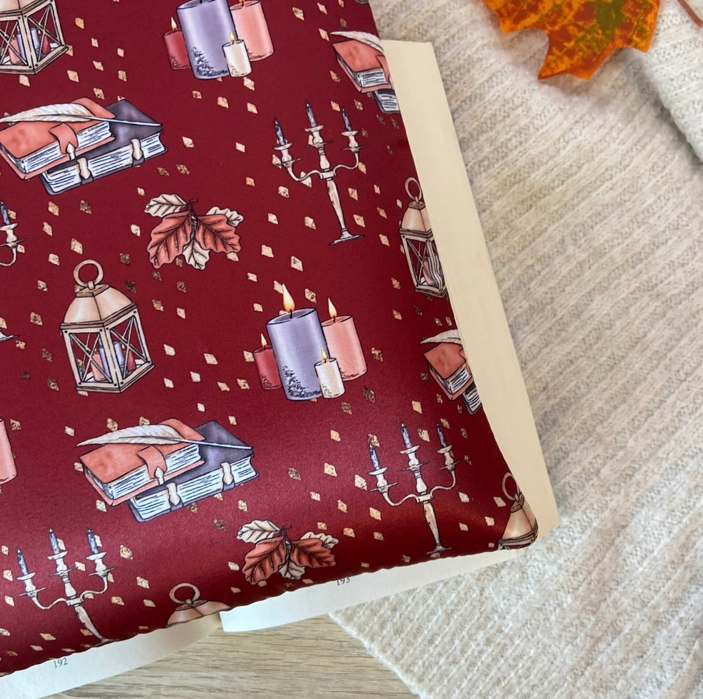 Funda literaria reading in fall