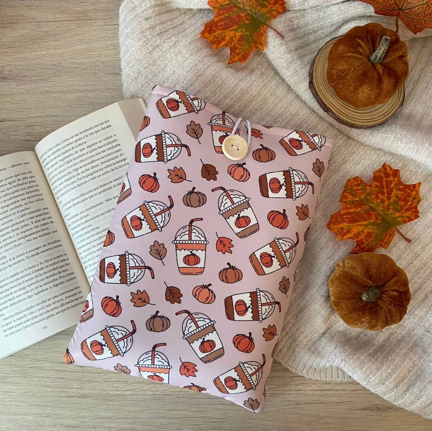 Funda literaria pumpkin spice latte