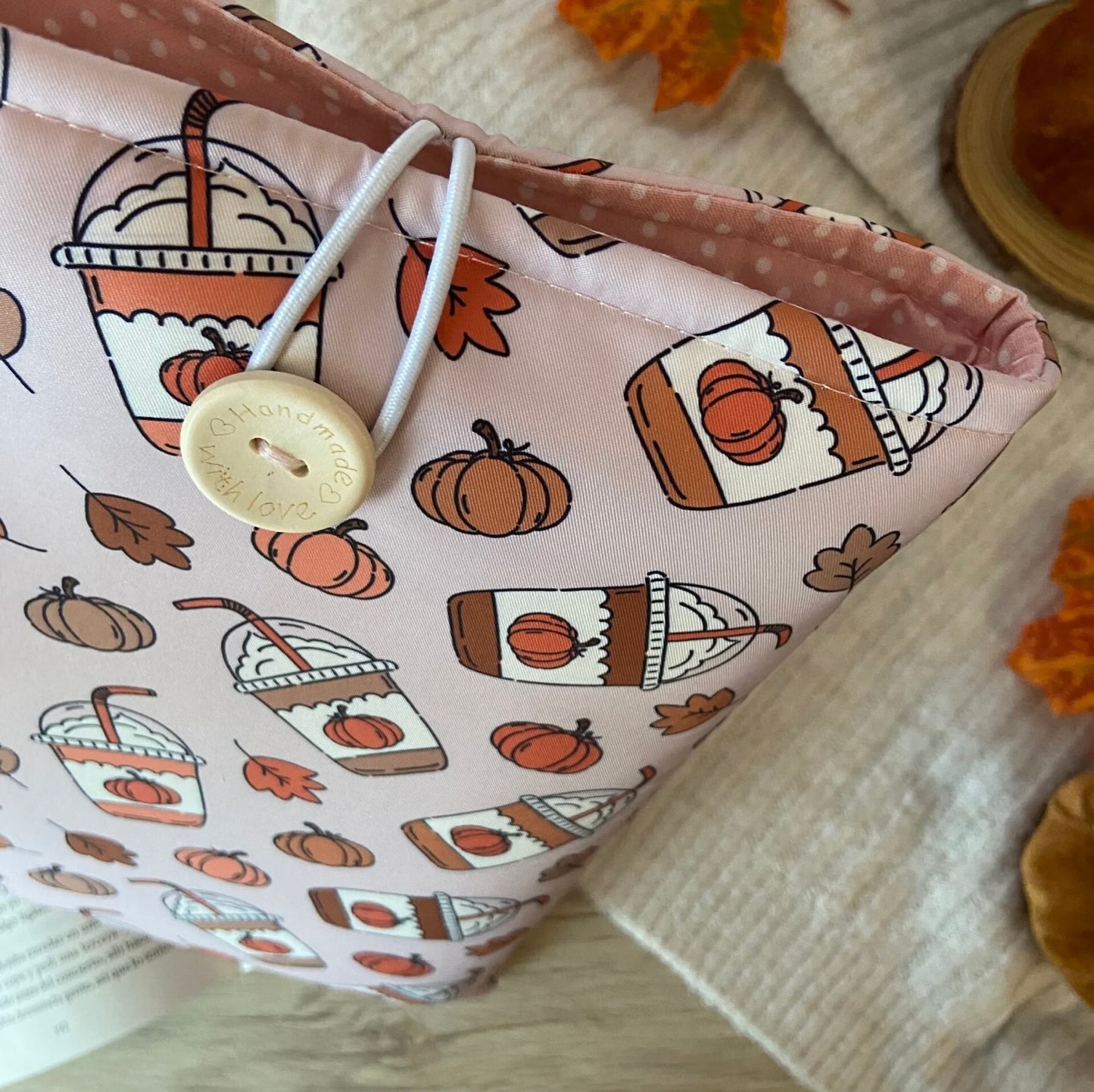 Funda literaria pumpkin spice latte