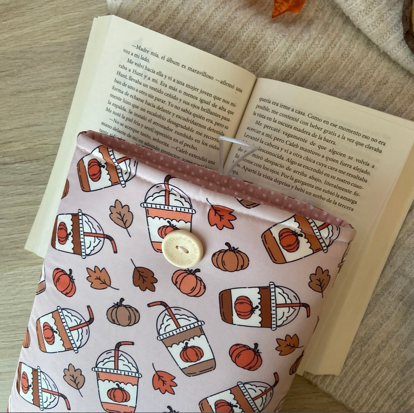 Funda literaria pumpkin spice latte
