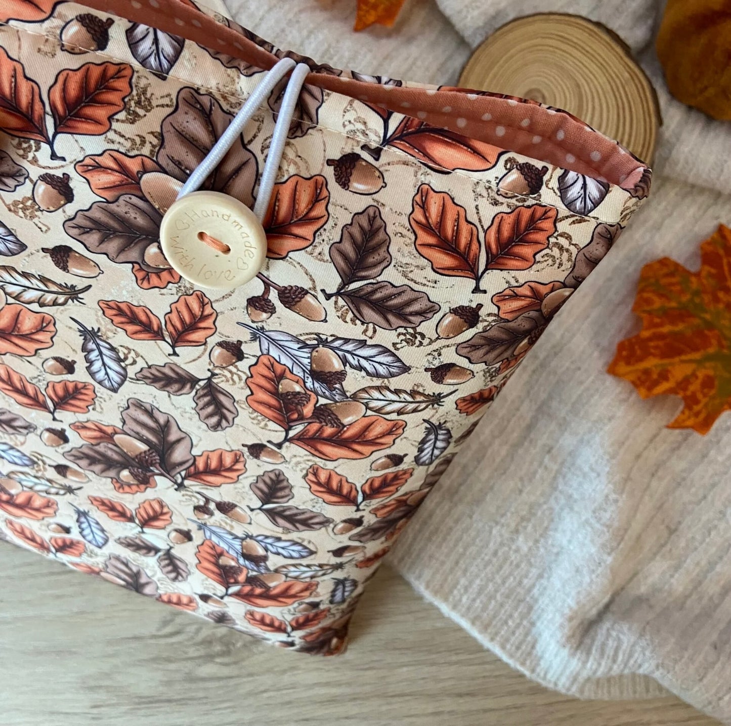 Funda literaria fall leaves