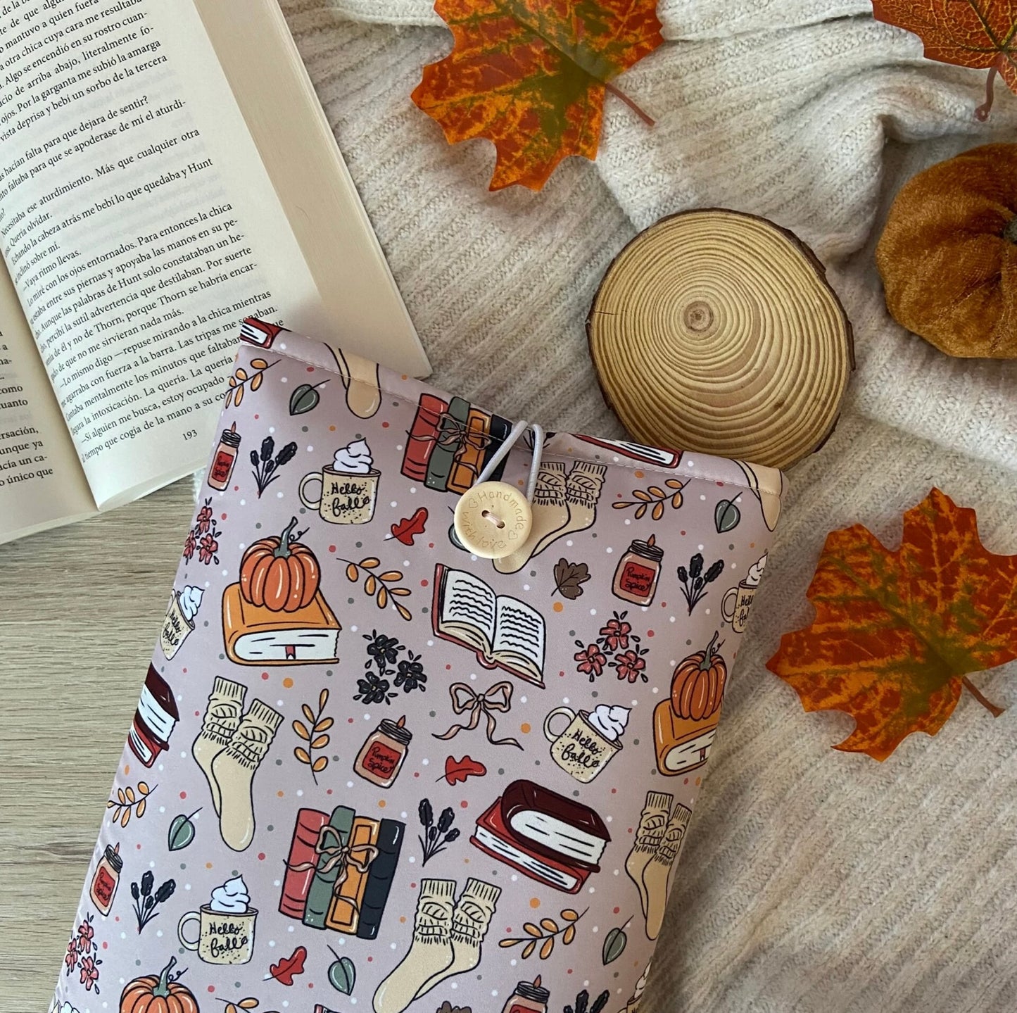 Funda literaria hello fall