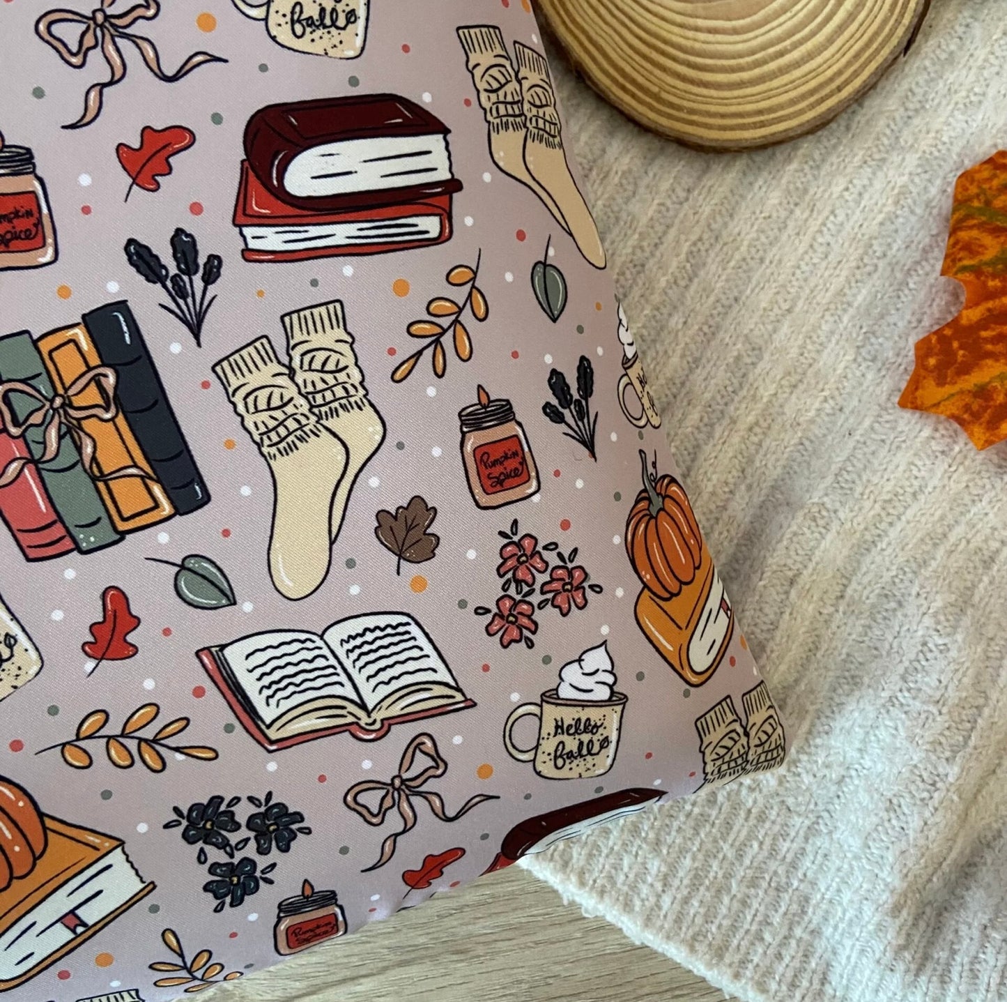 Funda literaria hello fall