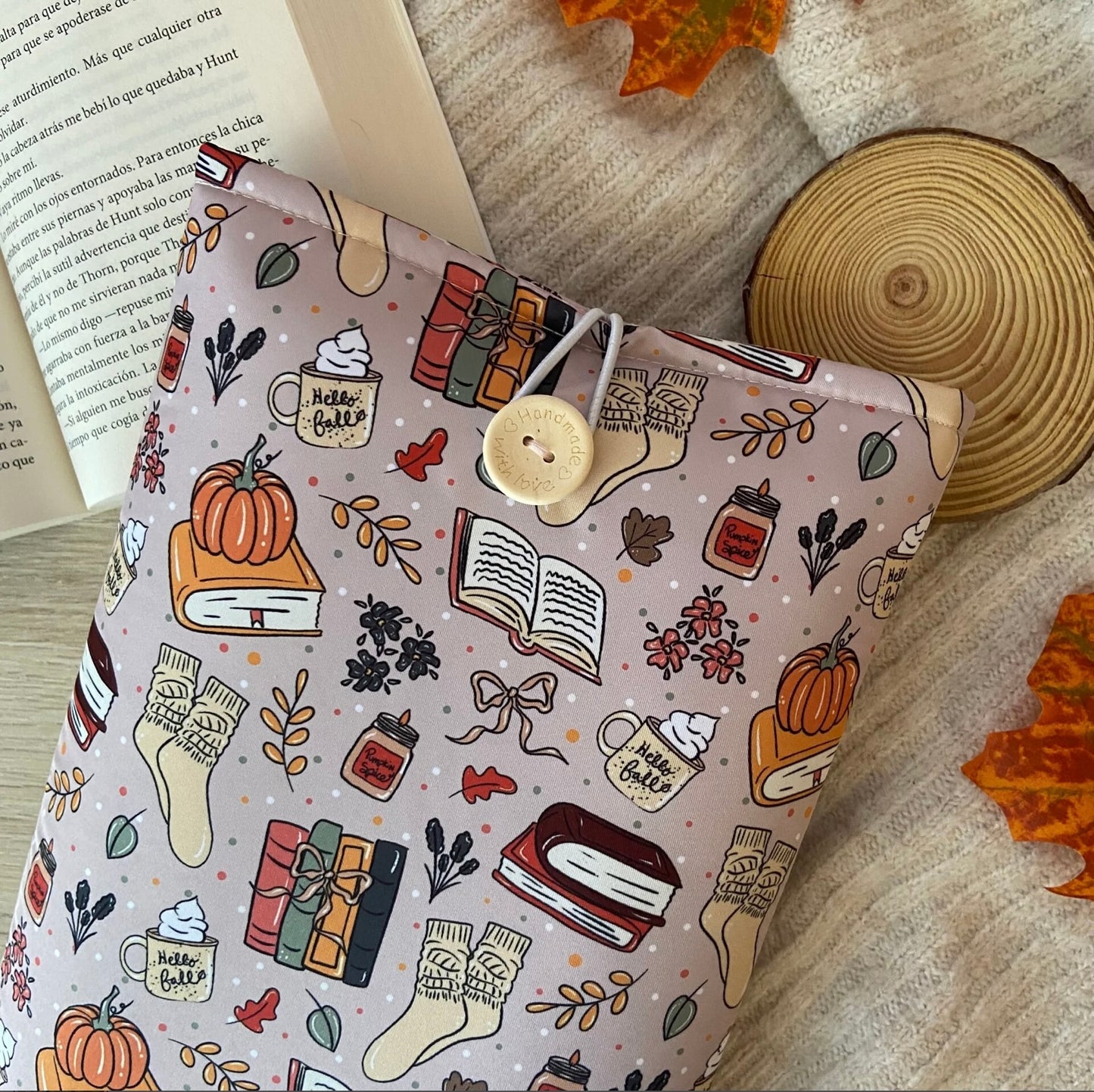 Funda literaria hello fall