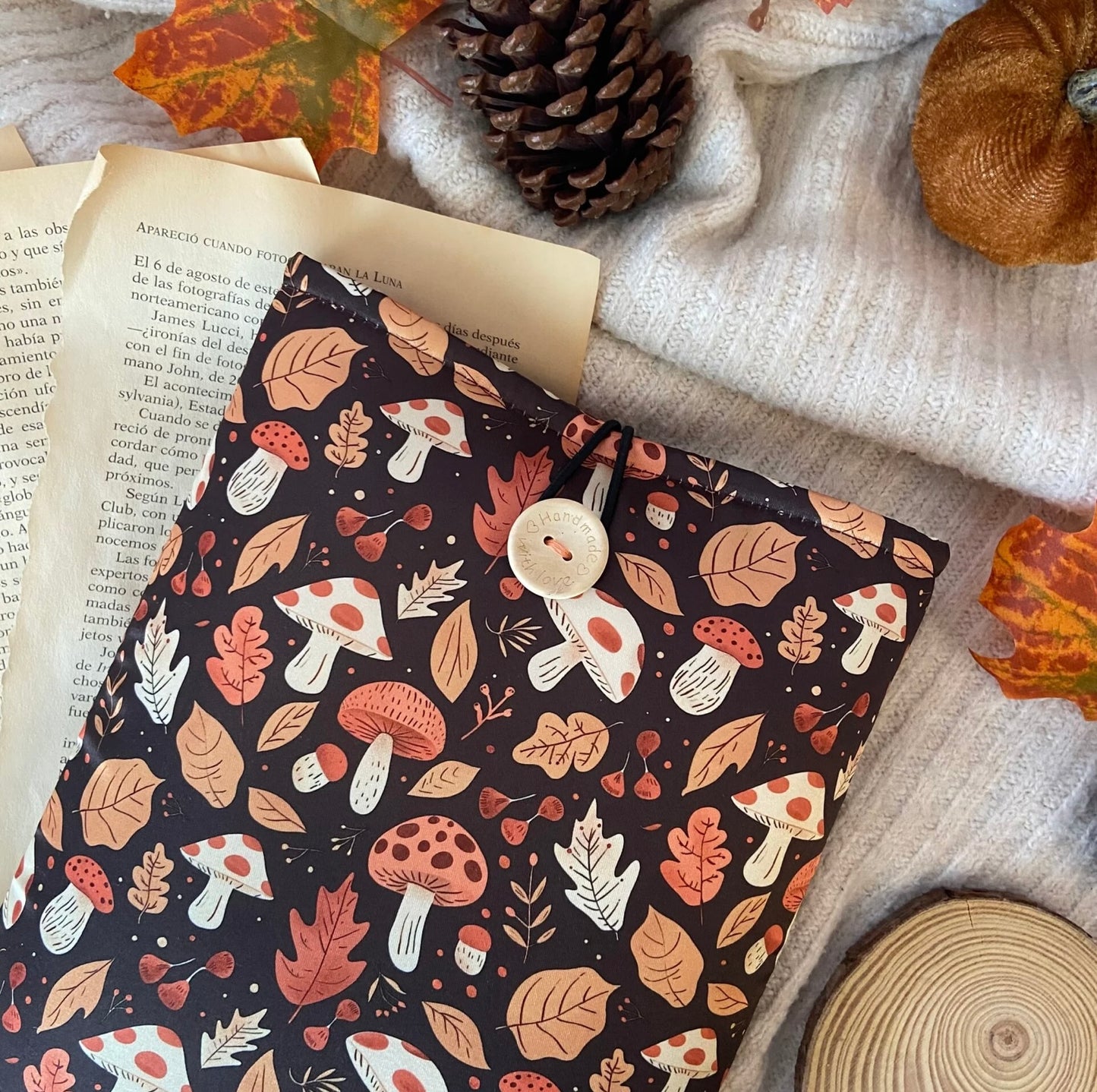 Funda literaria setas