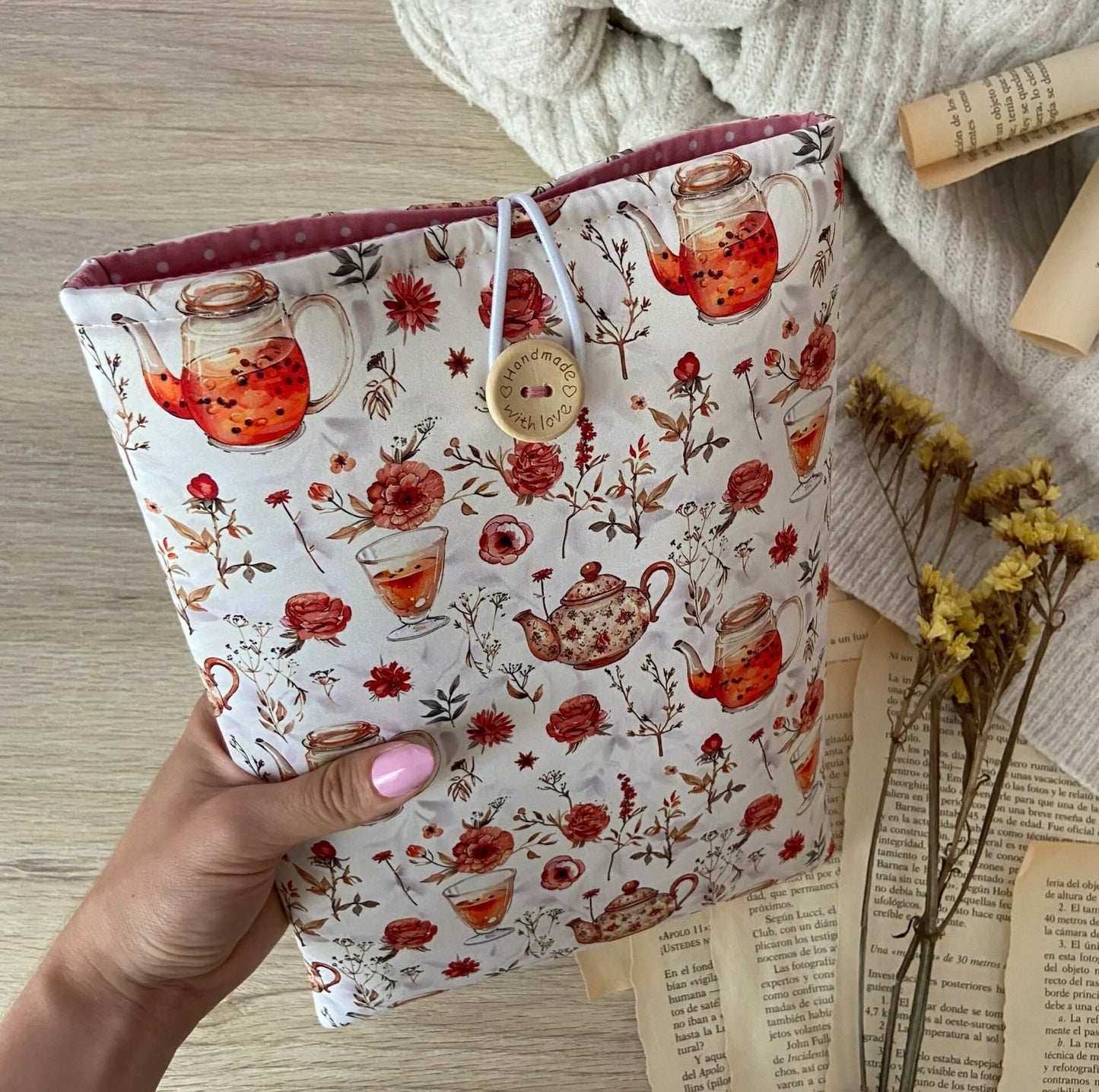 Funda literaria hora del té
