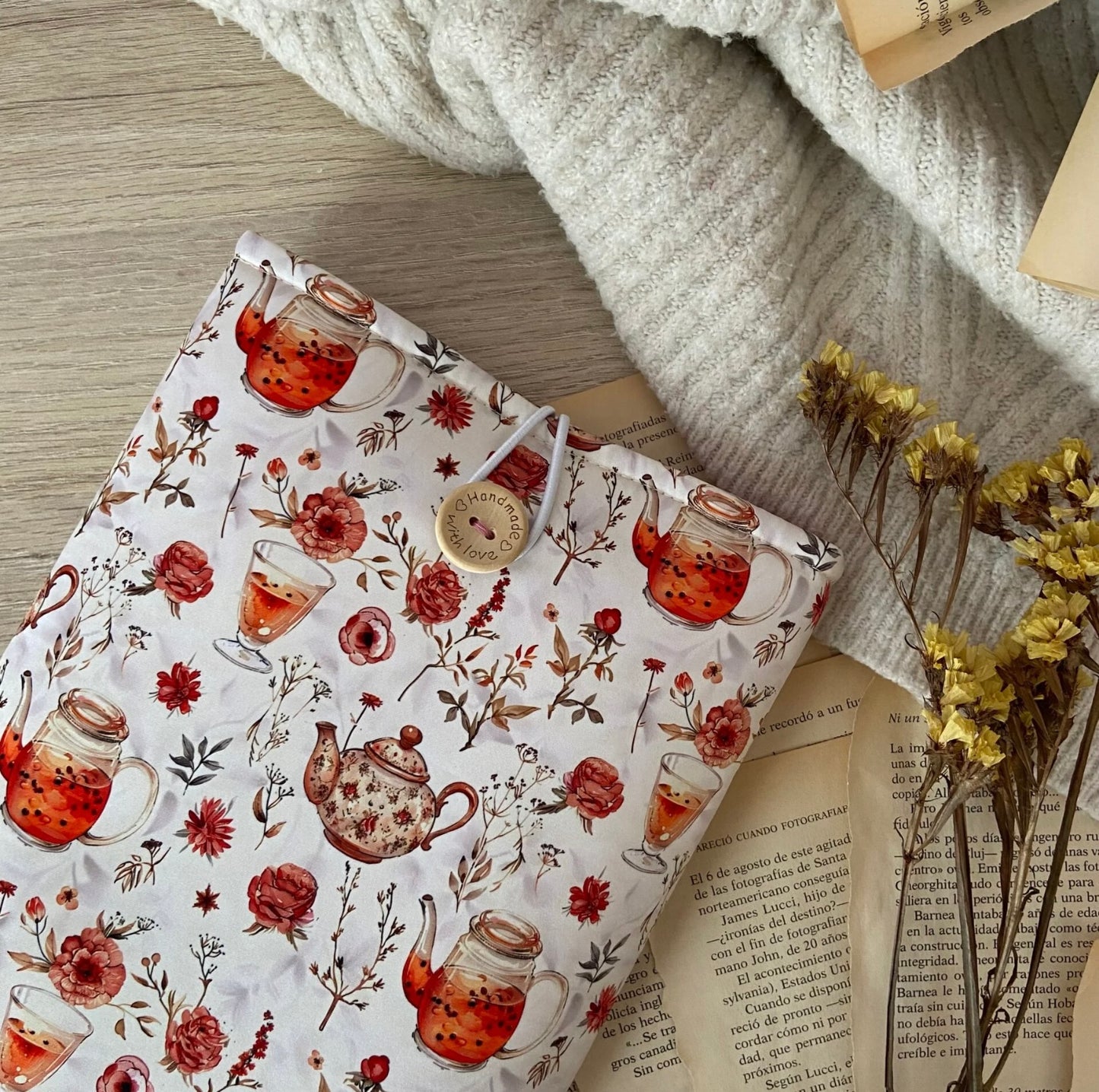 Funda literaria hora del té