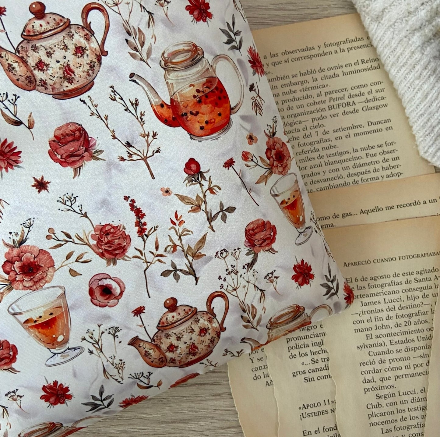 Funda literaria hora del té