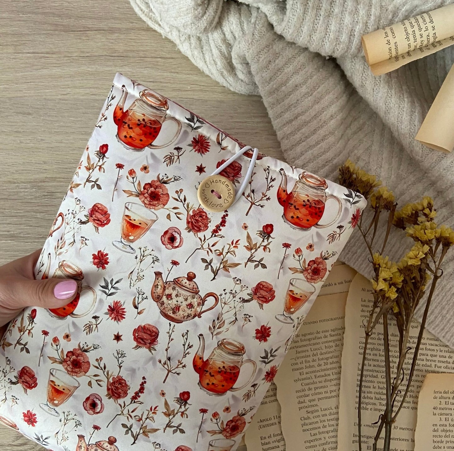 Funda literaria hora del té
