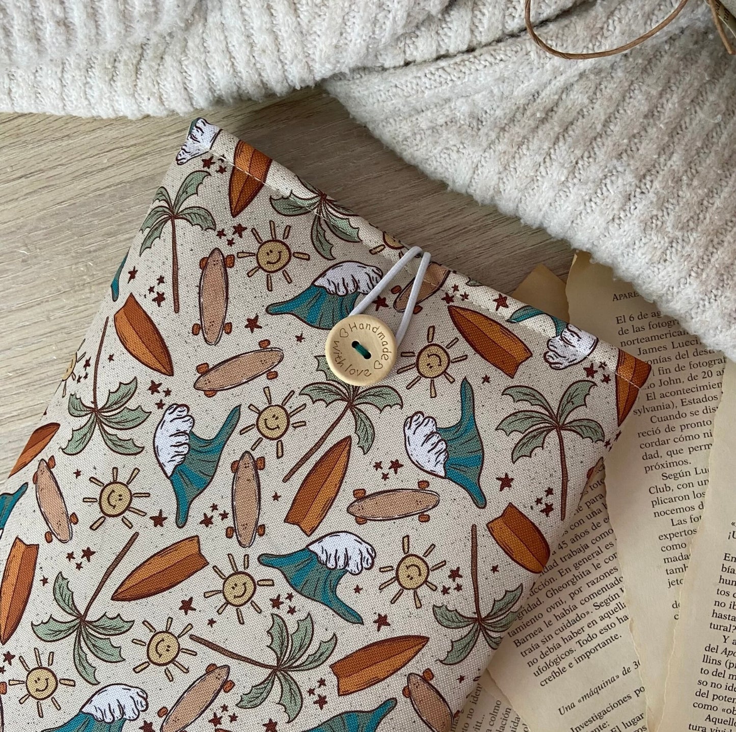 Funda literaria beach day impermeable