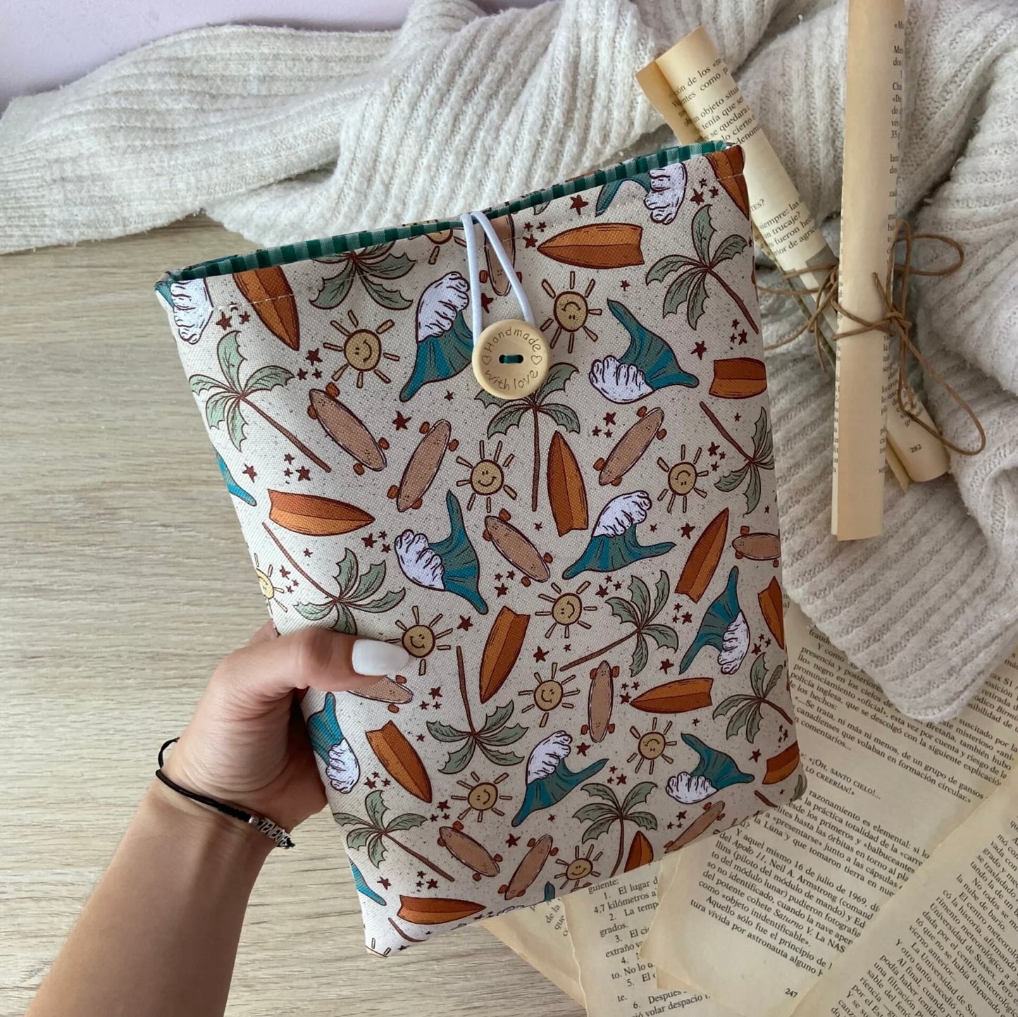 Funda literaria beach day impermeable