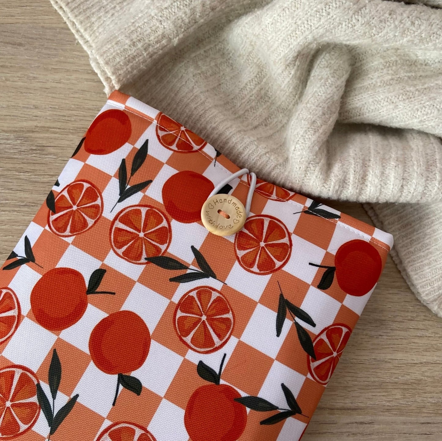 Funda literaria naranjas impermeable