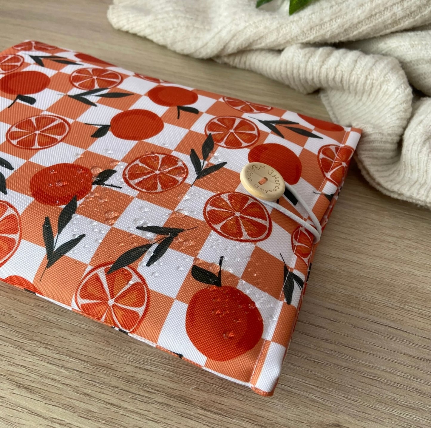 Funda literaria naranjas impermeable