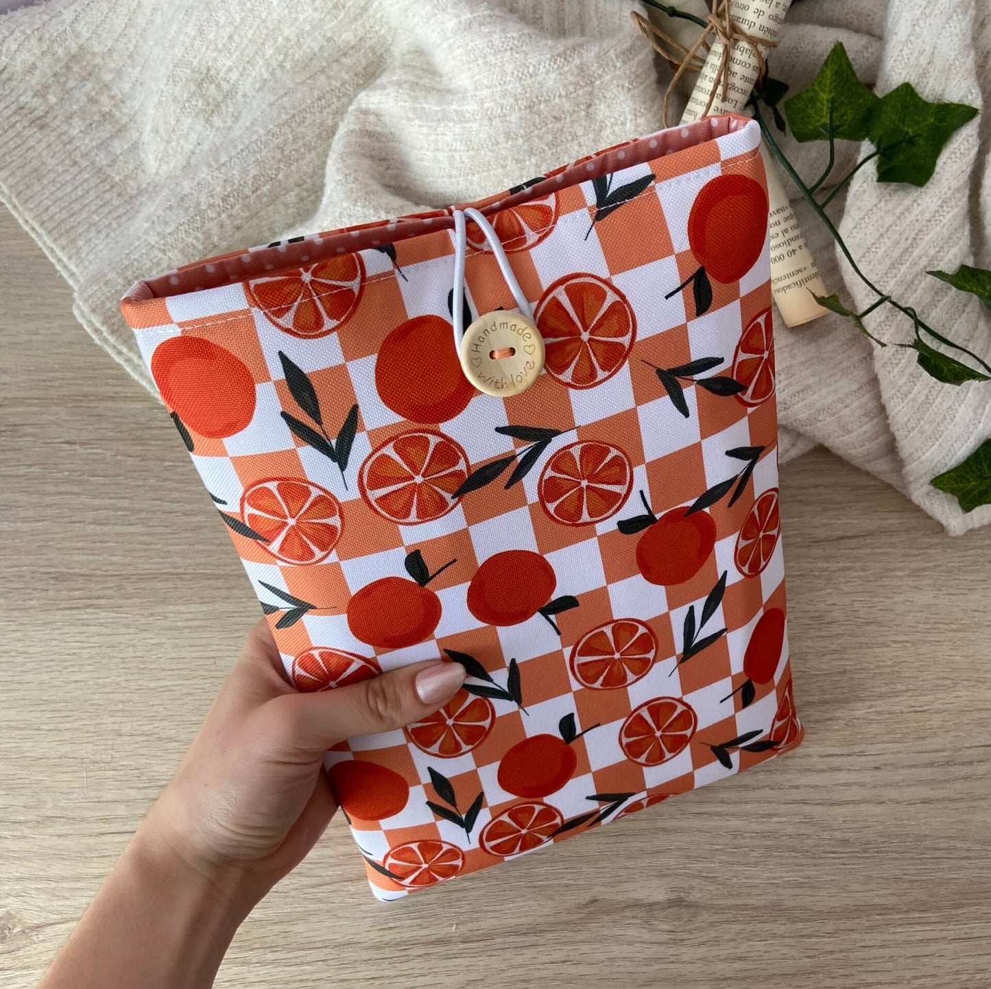 Funda literaria naranjas impermeable