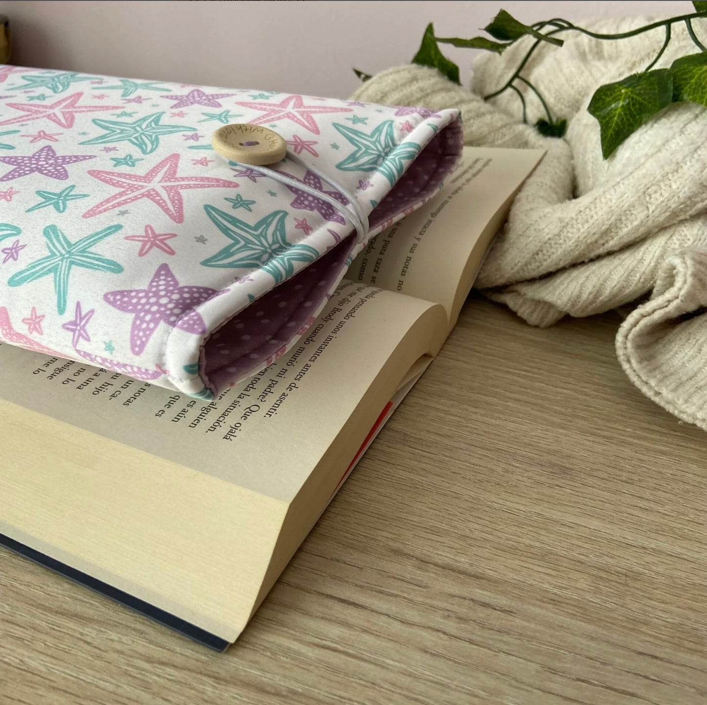 Funda literaria estrellas de mar