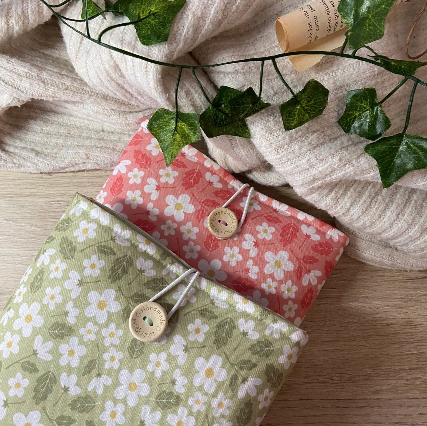 Funda literaria Iryna en verde