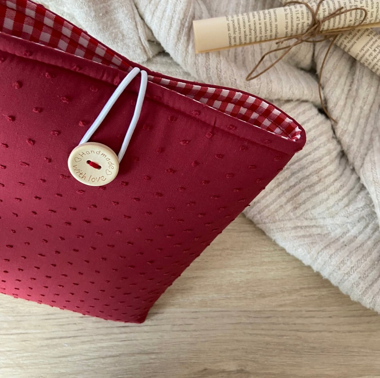 Funda literaria plumeti burdeos