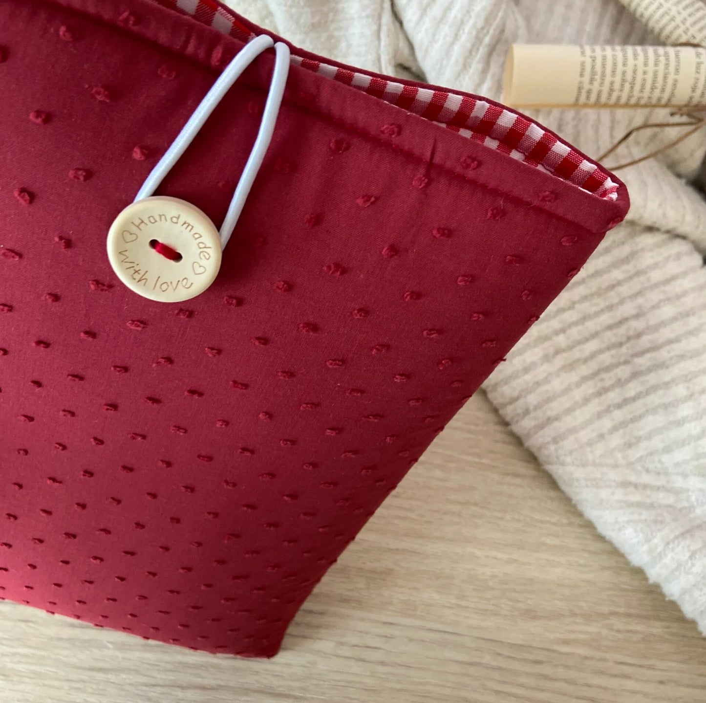 Funda literaria plumeti burdeos