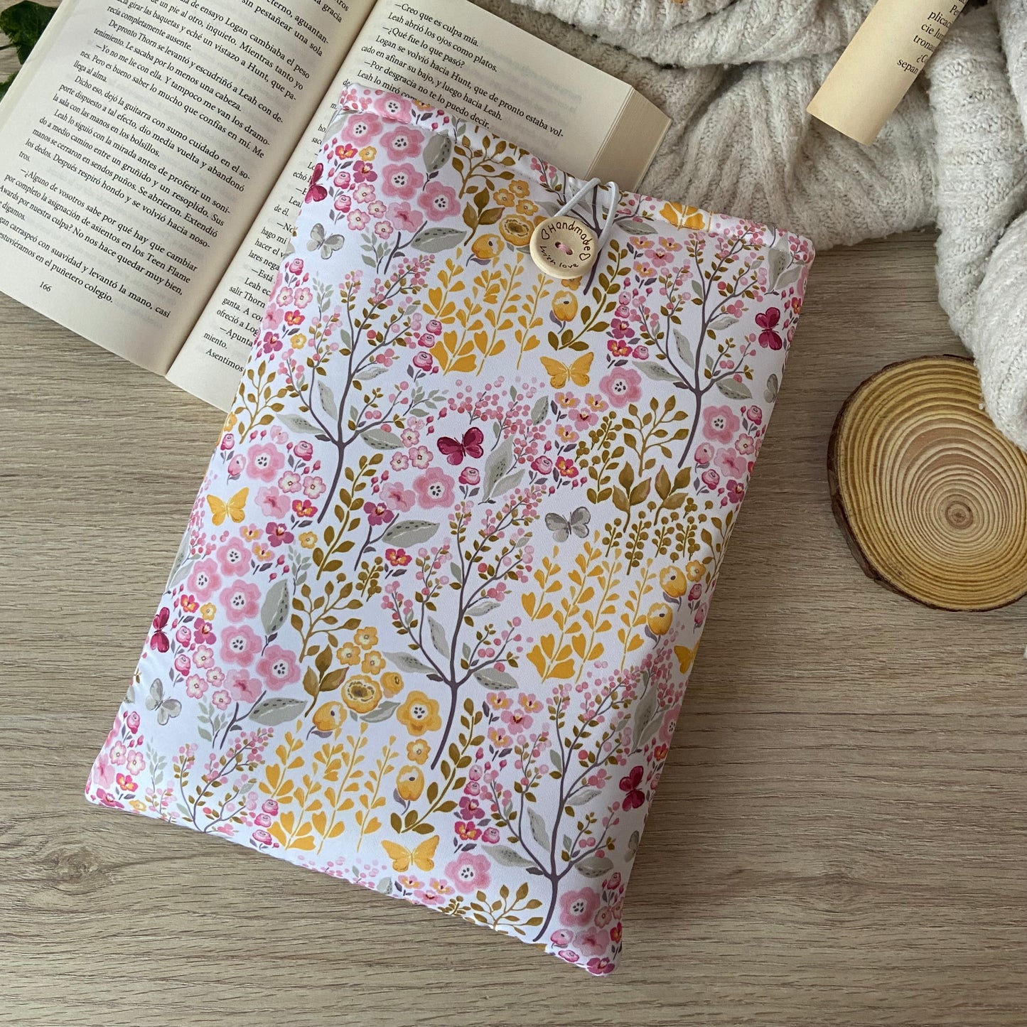 Funda literaria magic flowers