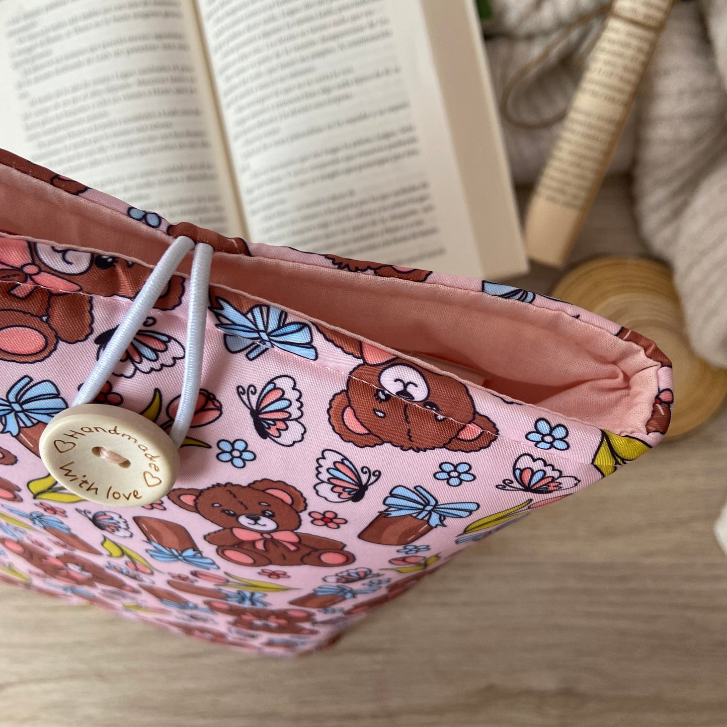 Funda literaria ositos amorosos