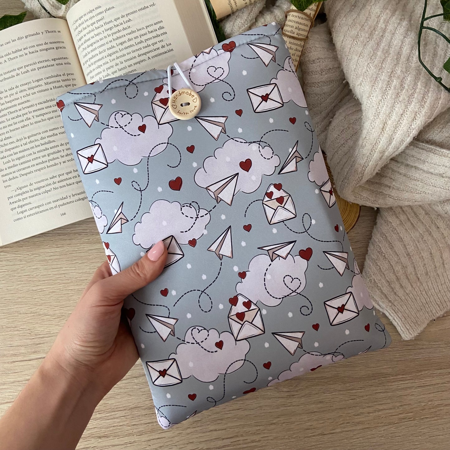 Funda literaria cartas de amor