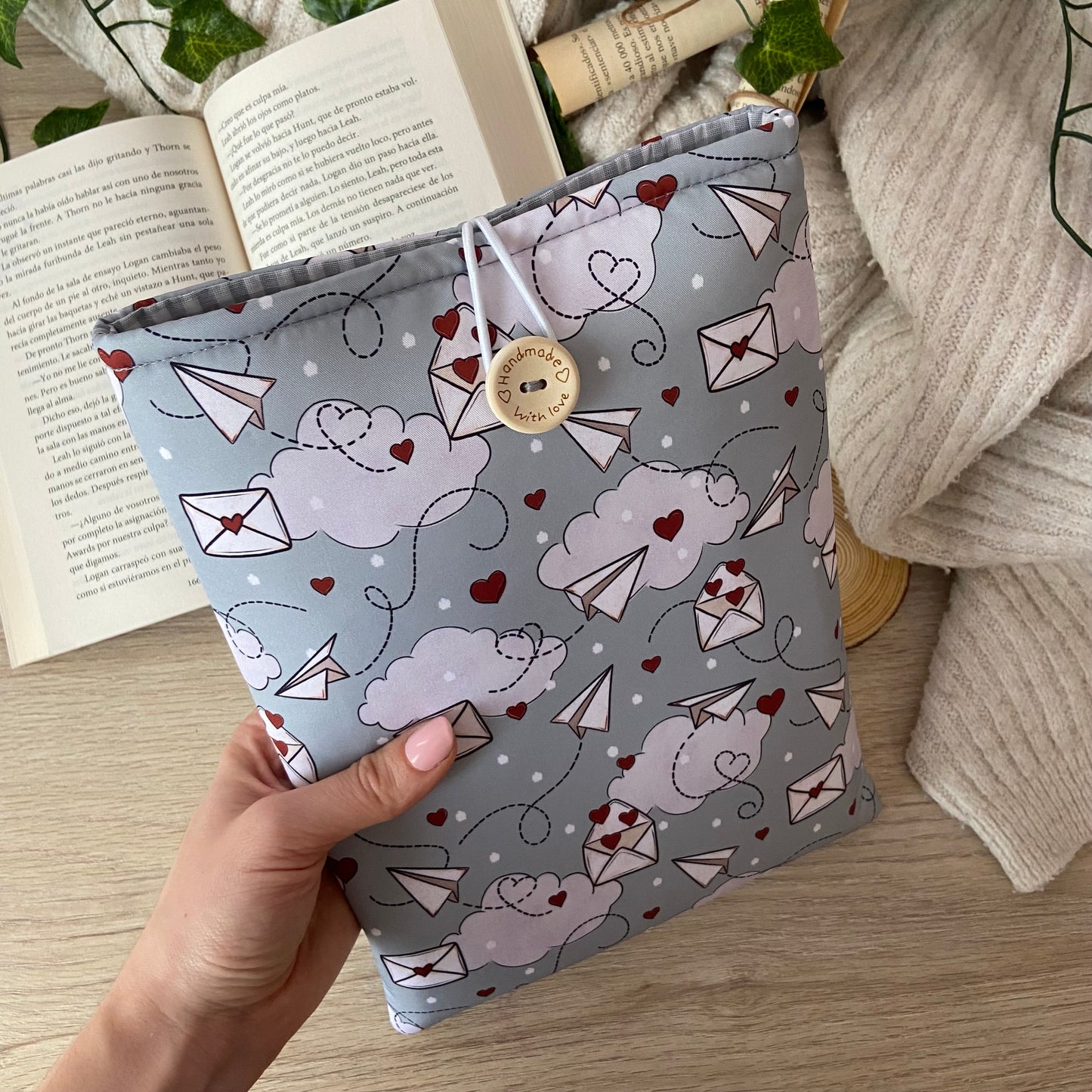 Funda literaria cartas de amor