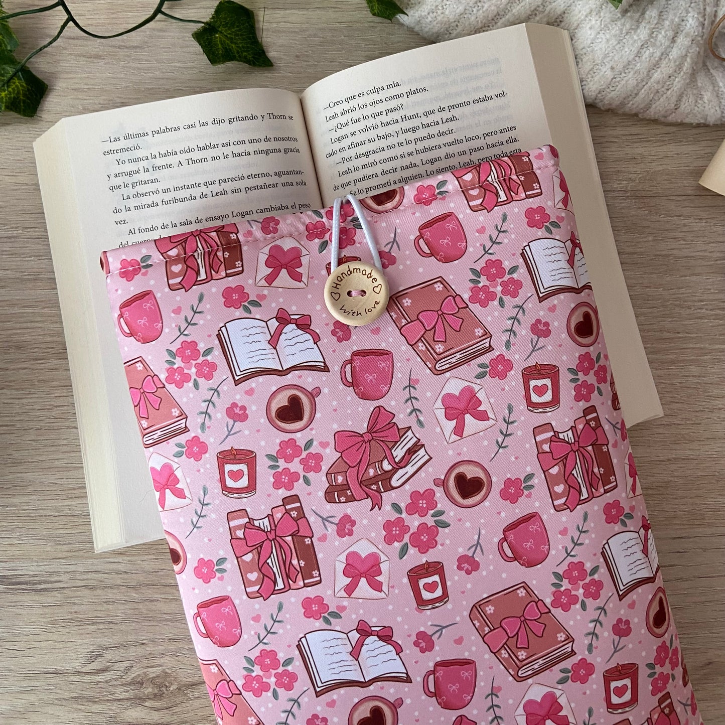 Funda literaria libros coquette