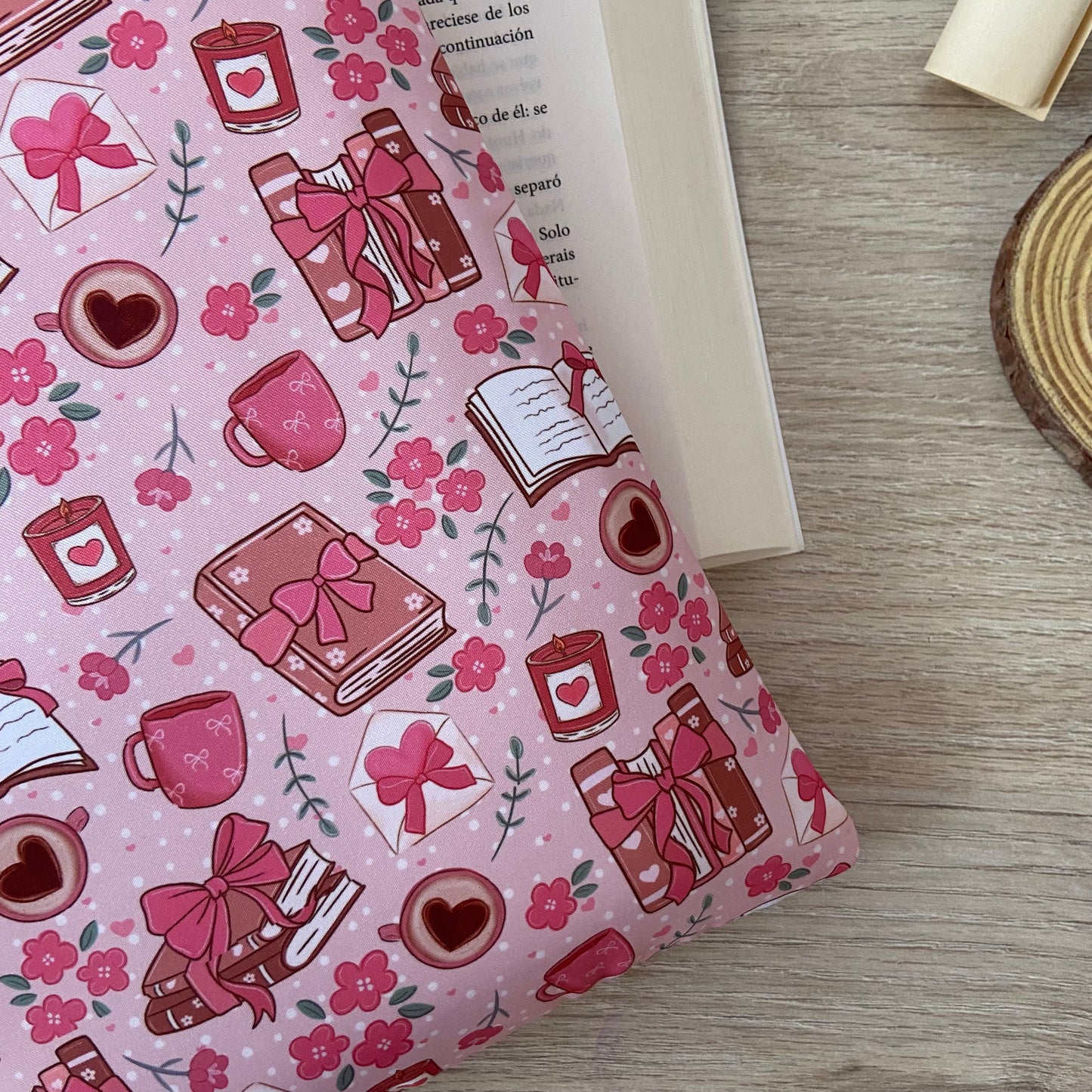 Funda literaria libros coquette