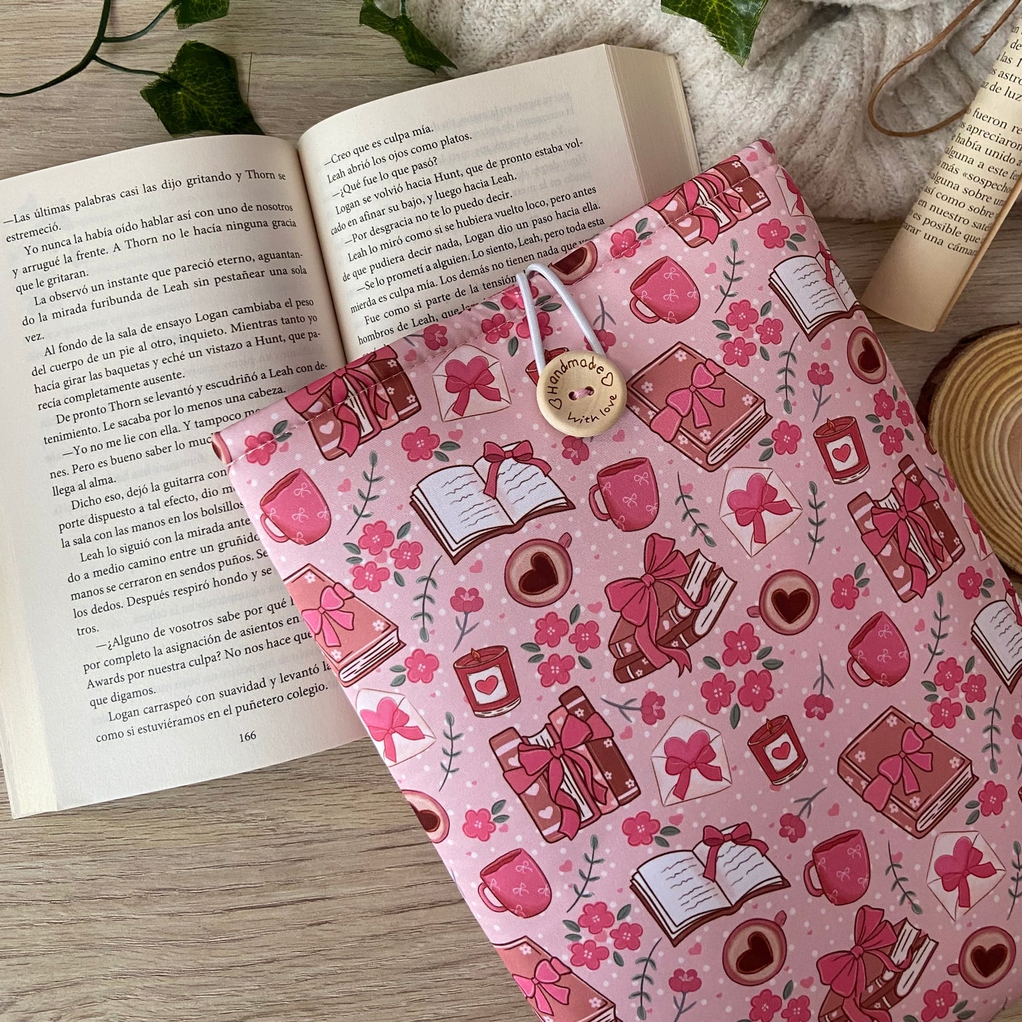 Funda literaria libros coquette