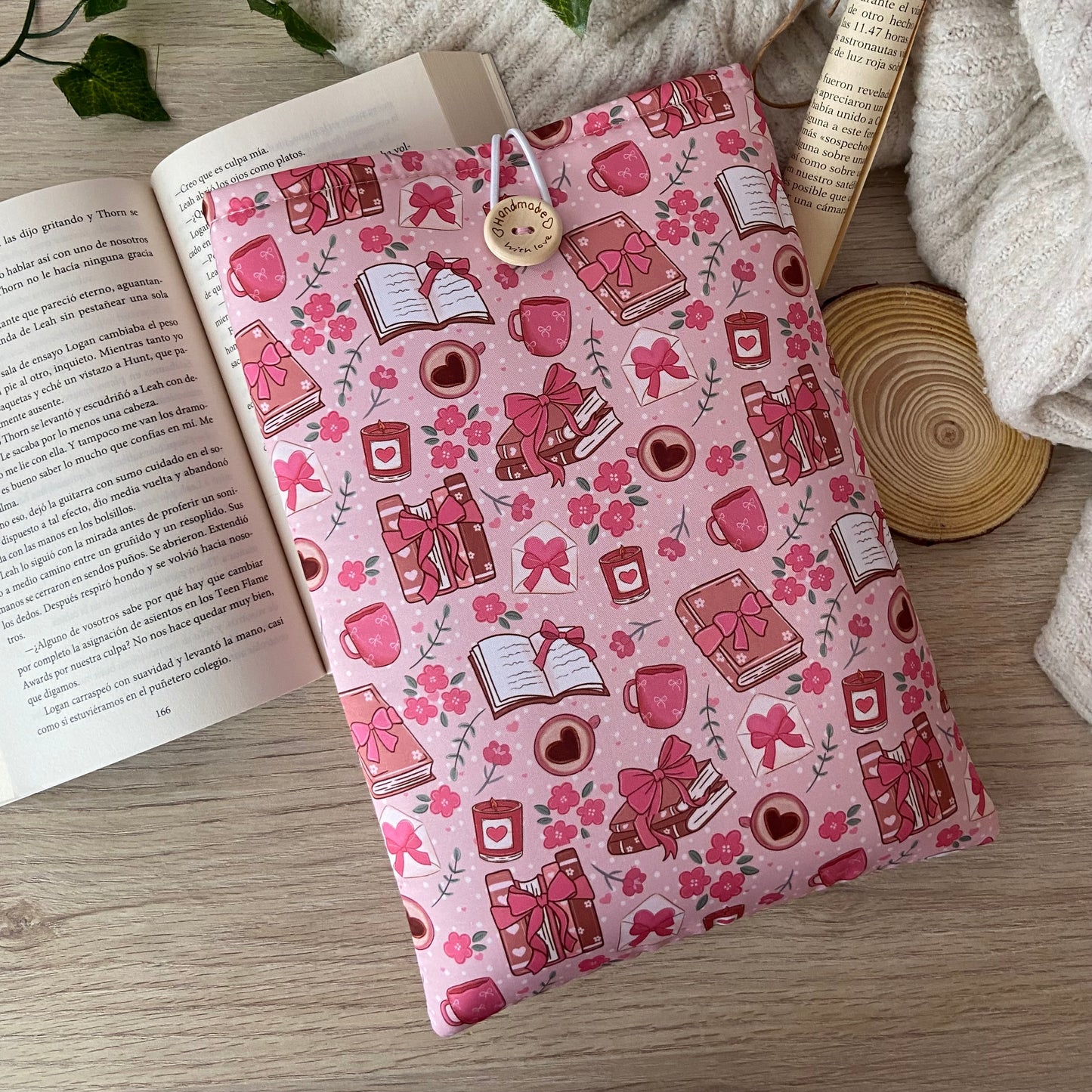 Funda literaria libros coquette