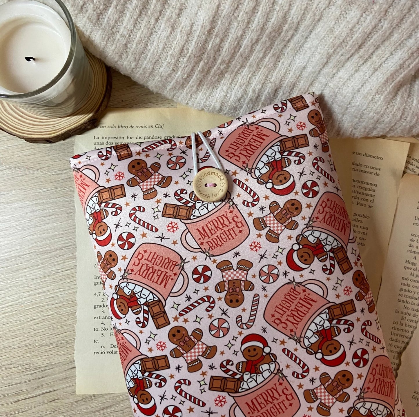 Funda literaria Merry & Bright