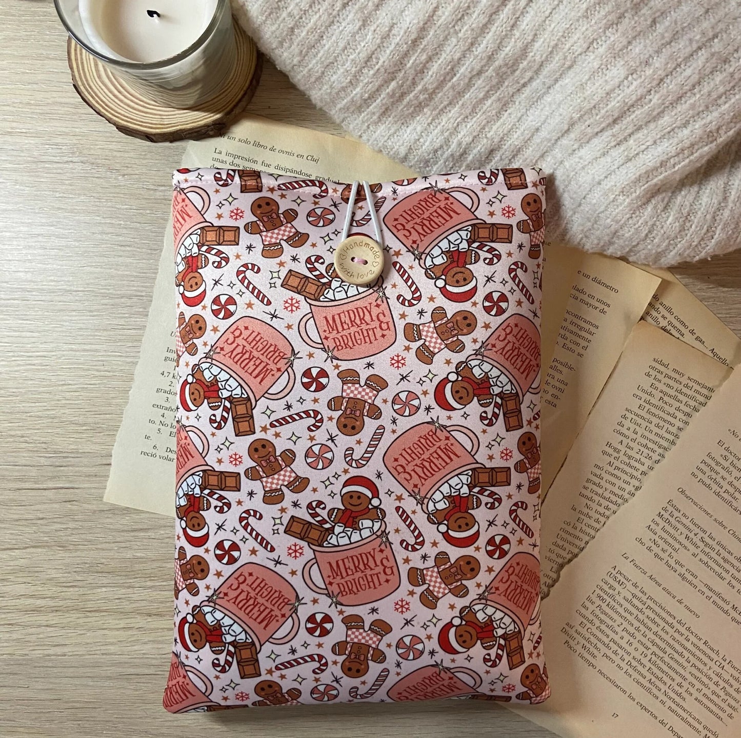 Funda literaria Merry & Bright