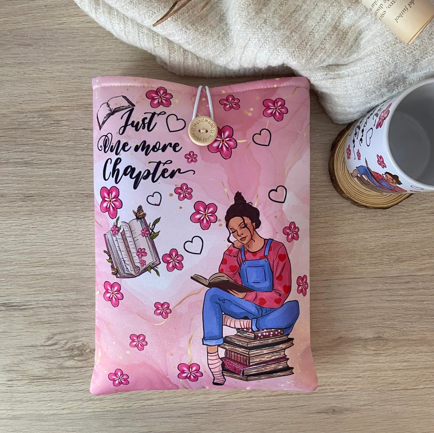 Funda literaria Just one more chapter