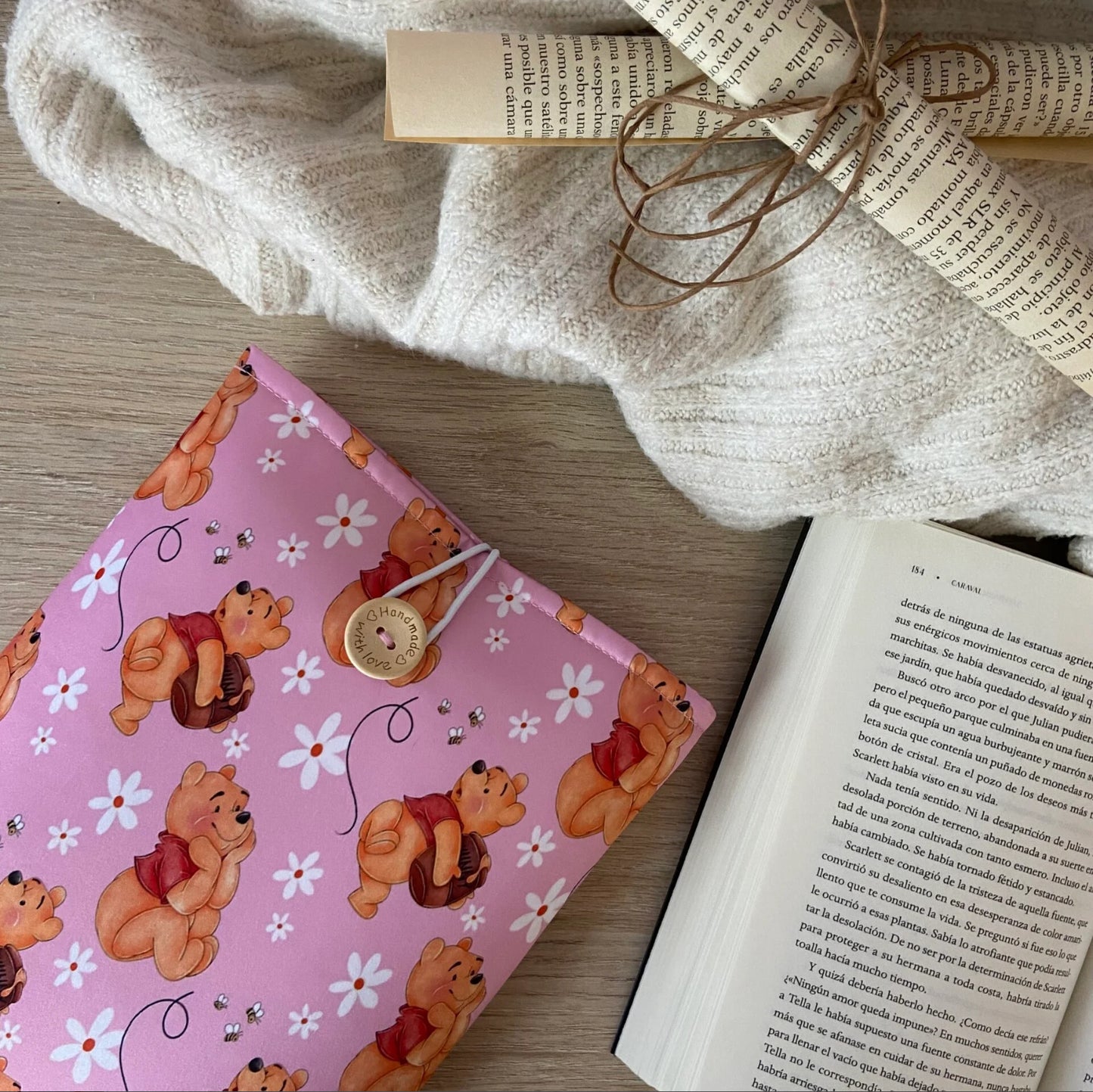 Funda literaria Winnie the pooh