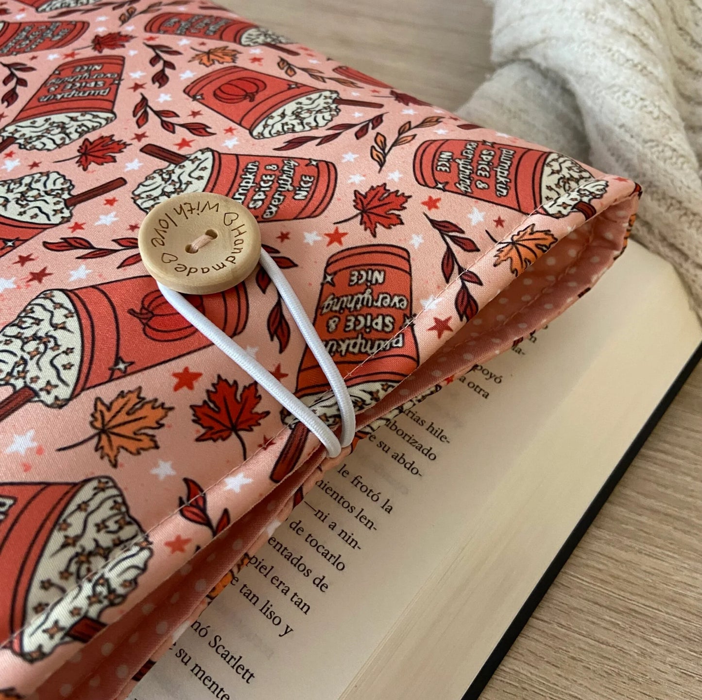 Funda literaria pumpkin time & everything nice