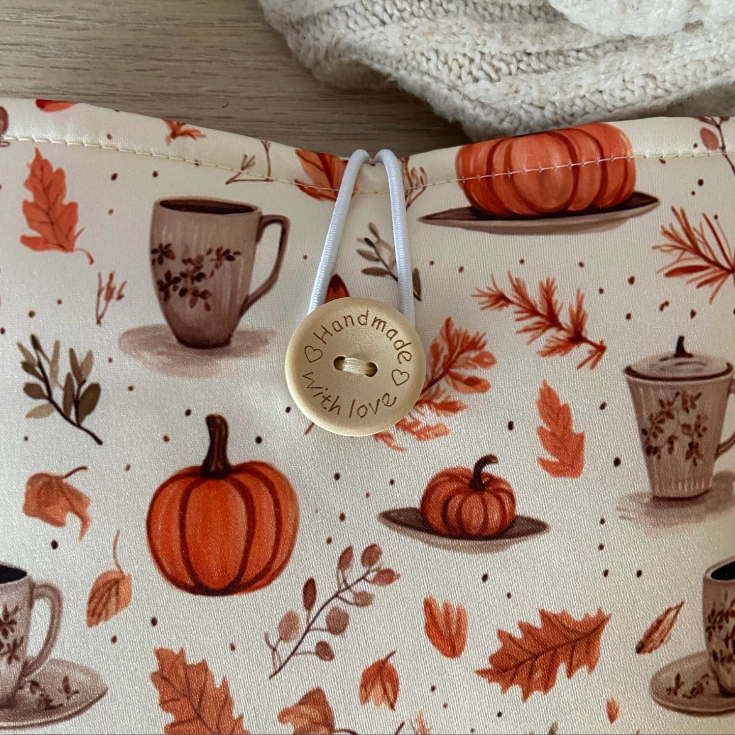 Funda literaria pumpkin time