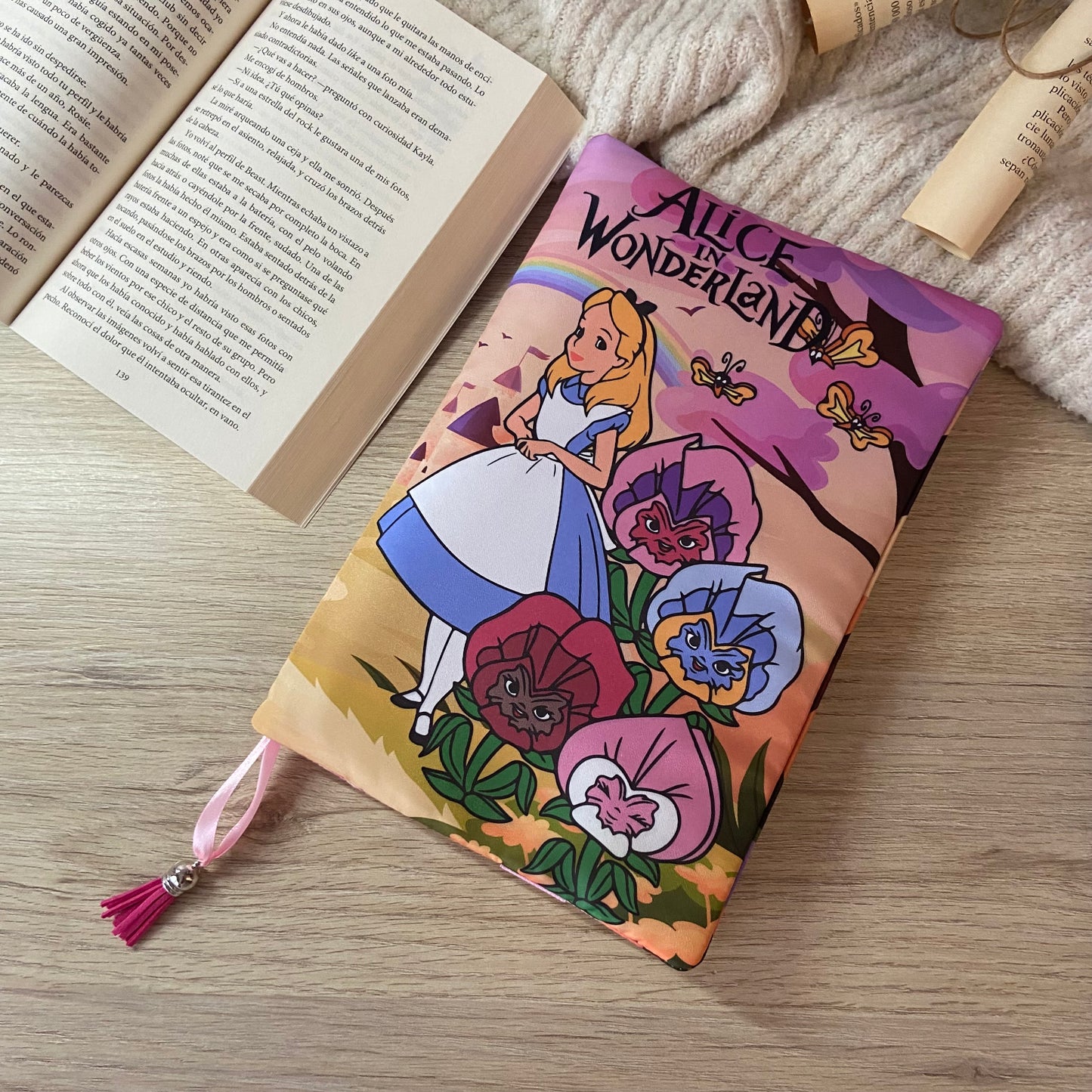 Funda ajustable Alicia en el país de las maravillas
