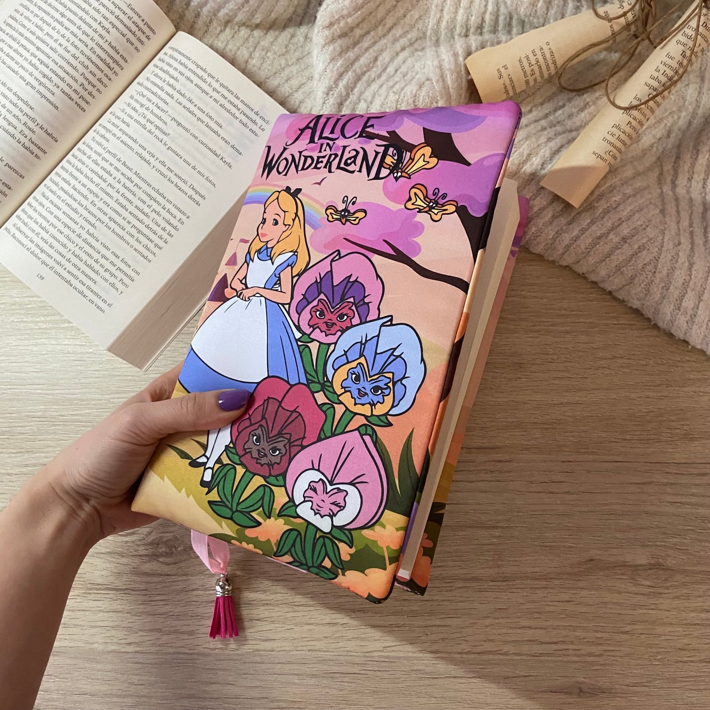 Funda ajustable Alicia en el país de las maravillas