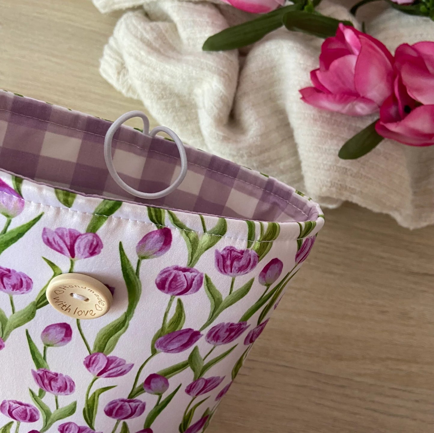 Funda literaria los tulipanes